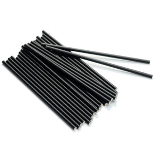 bulk black paper straws